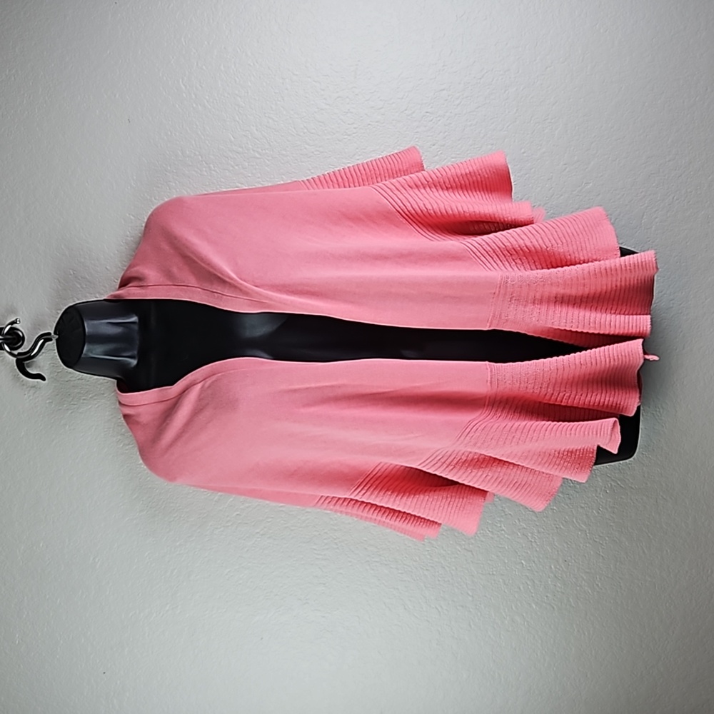 CAbi Pink Ruffled Wrap